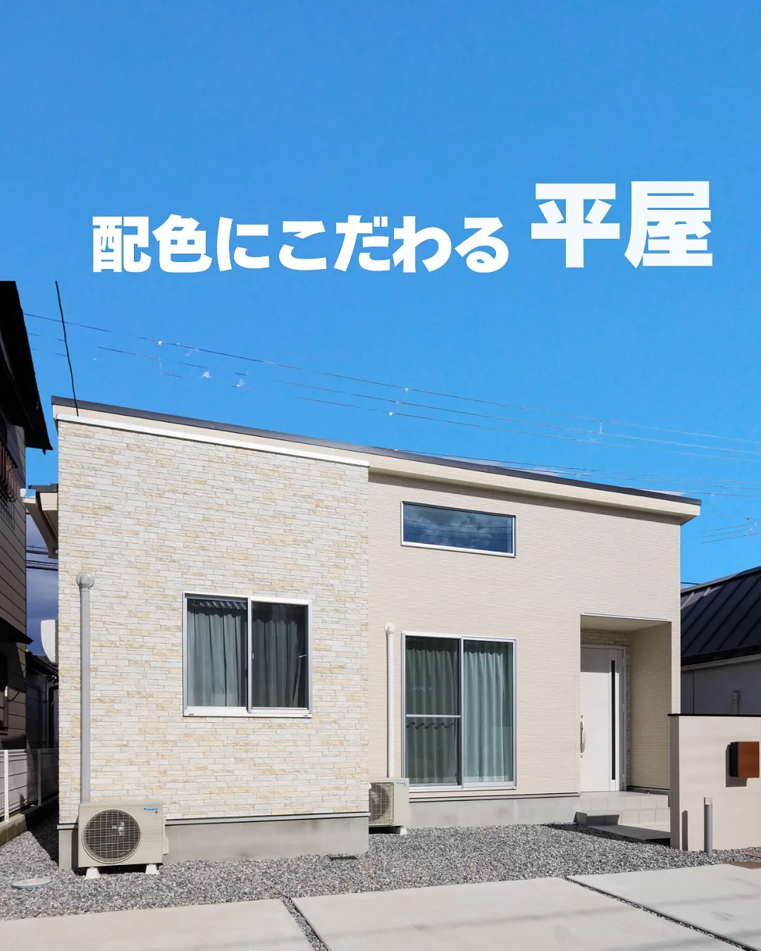 🎨🏡 配色にこだわった平屋